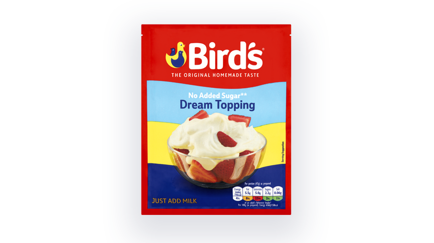 Birds Dream Topping No Added Sugar