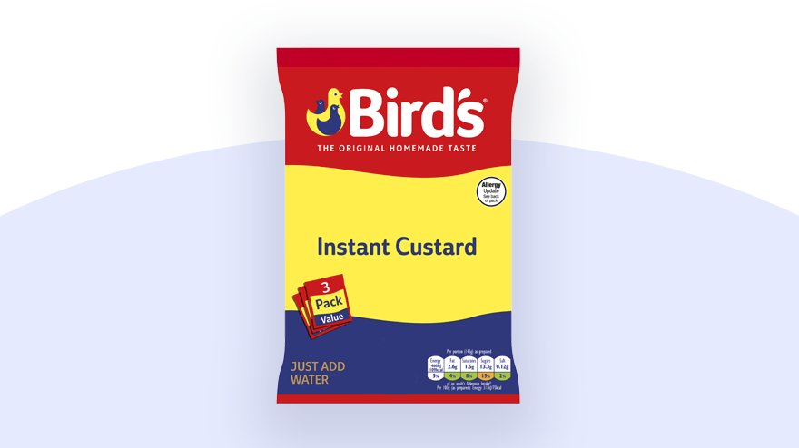 Bird's Instant Custard Powder Sachets 3x75g
