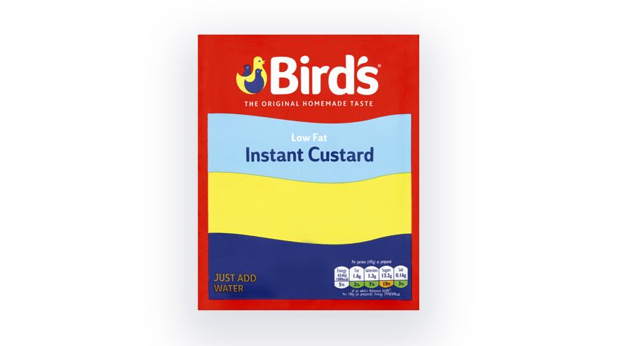 Bird's Instant Low Fat Custard Powder Sachets 75g