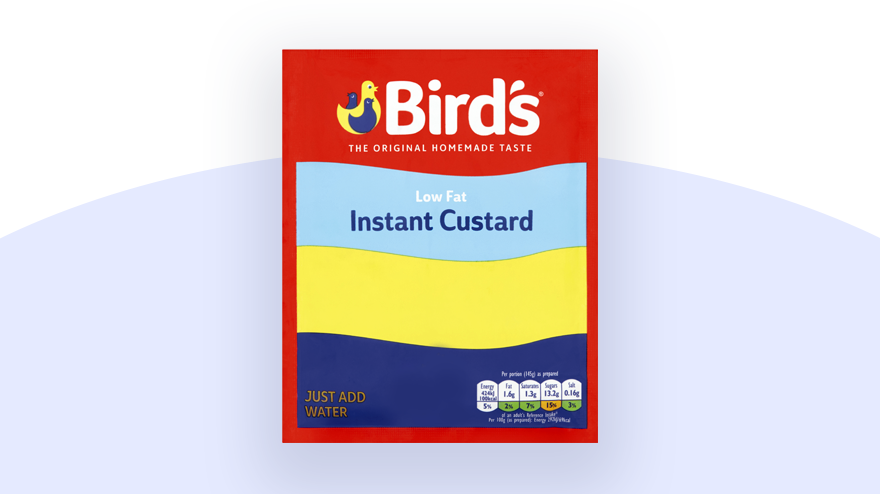 Bird's Instant Low Fat Custard Powder Sachets 75g