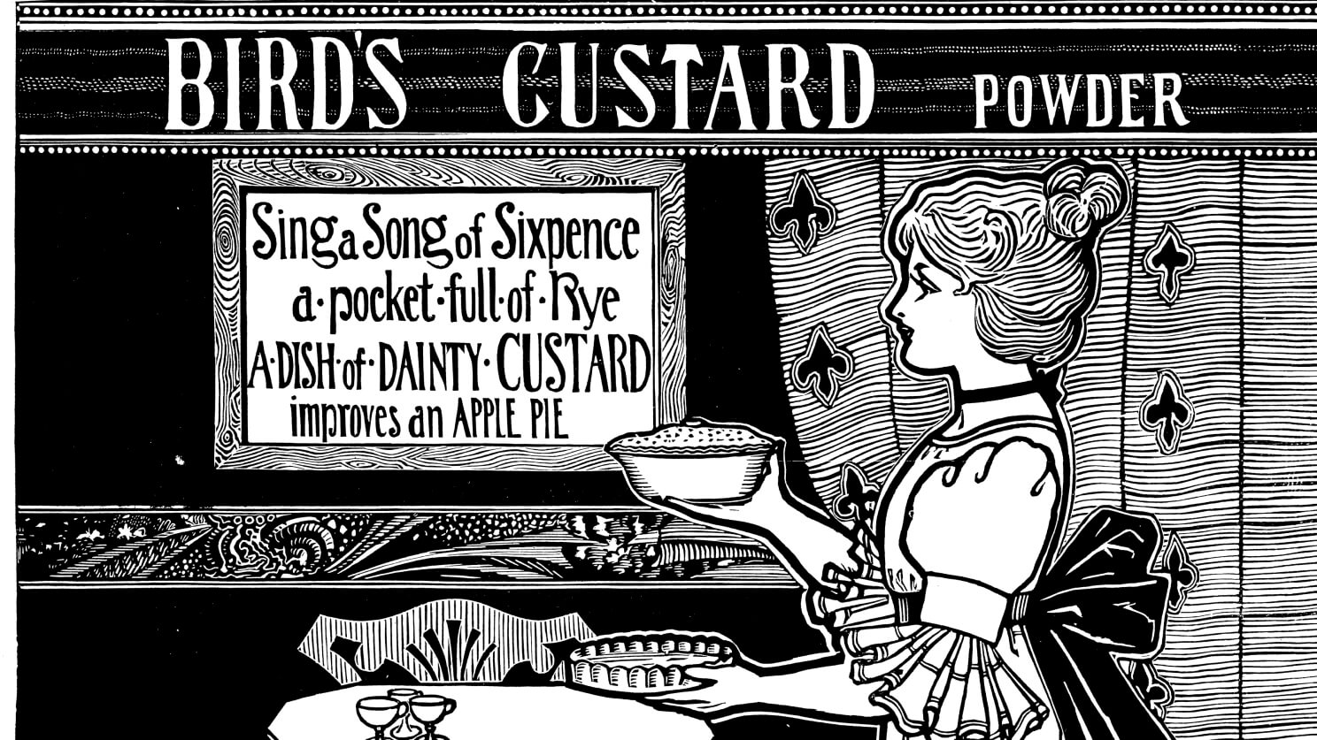 Print Birds Custard Powder